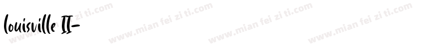 louisville II字体转换